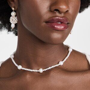 BRAND NEW Eliou Gold-Plated Pearl Cara Necklace